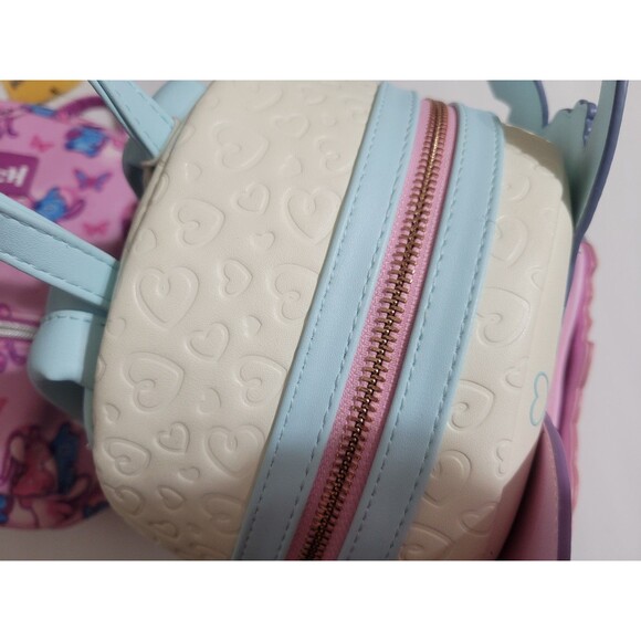 Angel And Stitch Mini Backpack Bundle Set Pink and Blue main image 5